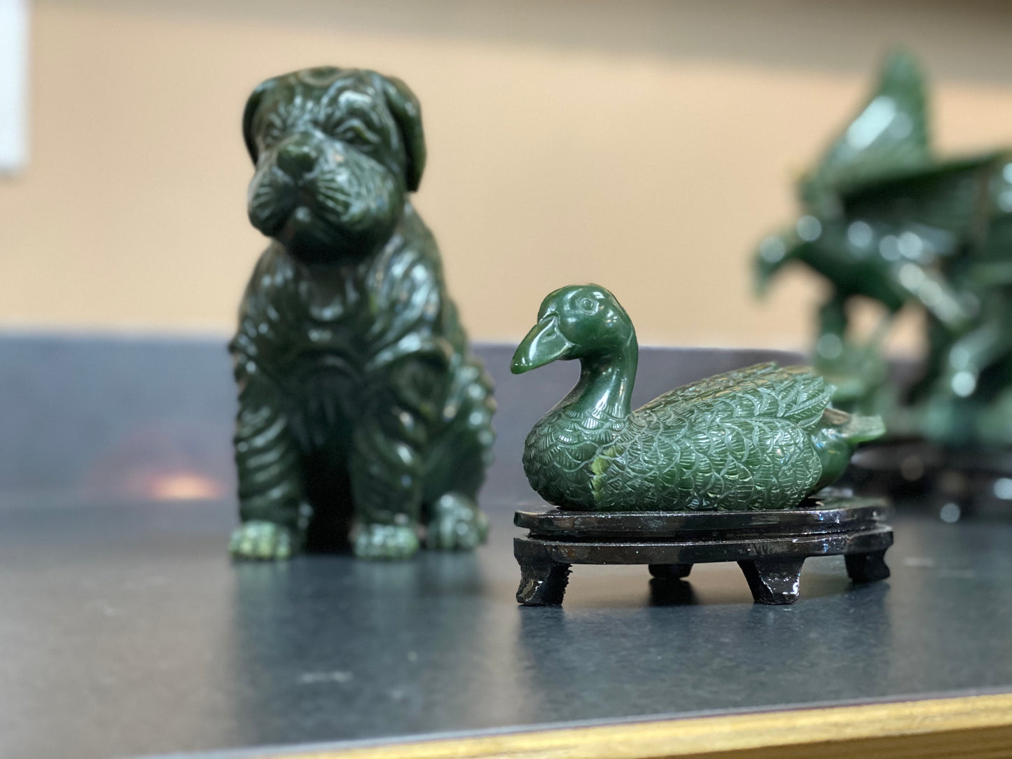 Hand-carved Nephrite Jade Sharpie.