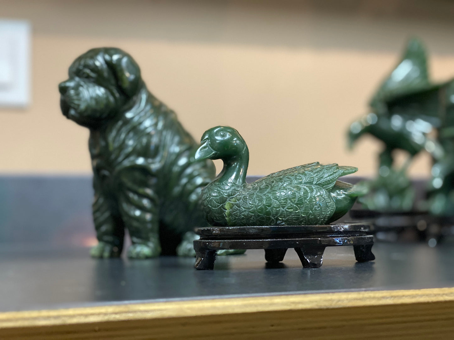 Hand-carved Nephrite Jade Sharpie.