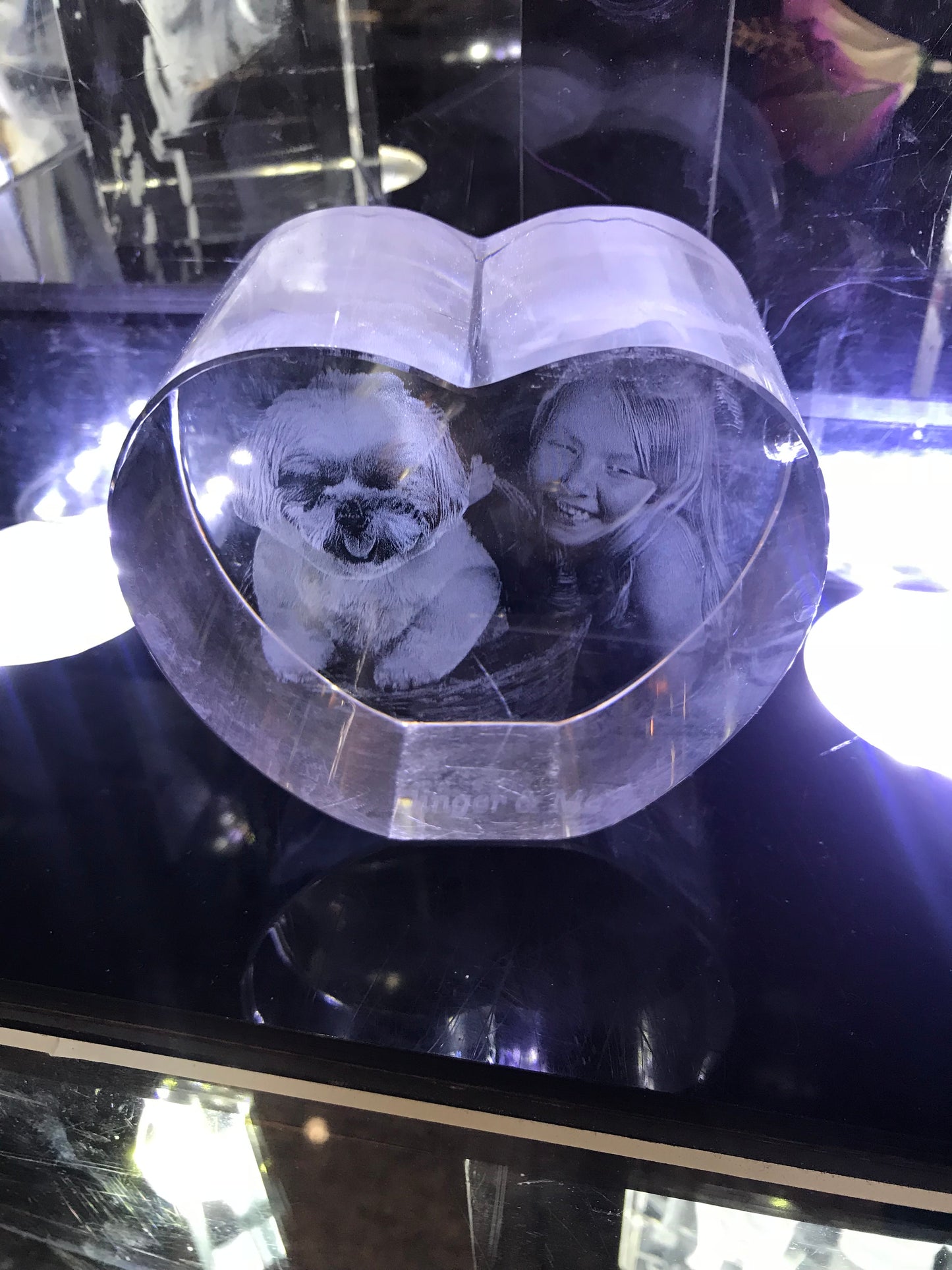 3D Heart Crystal